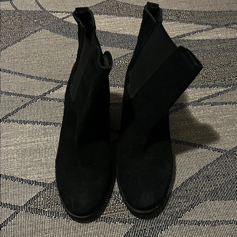 Sam Edelman Black Suede Ankle Booties